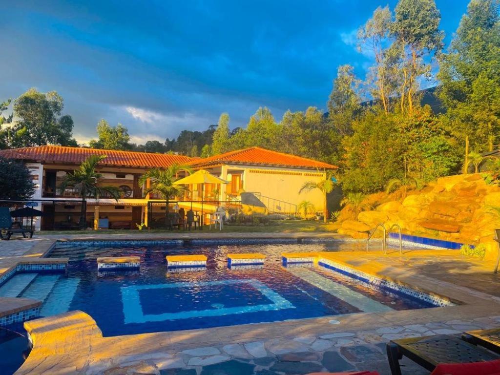 Hotel Casa Cantabria Campestre Villa de Leyva Exterior photo